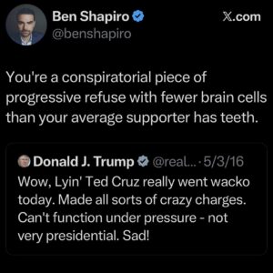 Ben Shapiro Never Trump